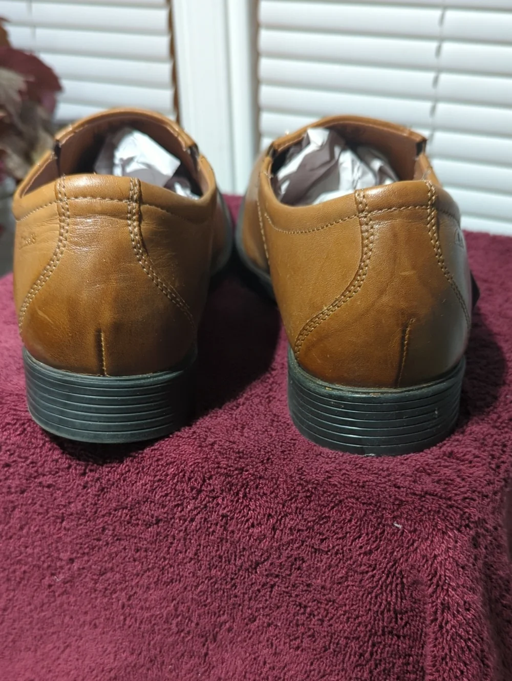 Clark's Men's Slip-On Comfort Dress Shoes, DarkTan Leather  WHIDDON STEP US 12 M